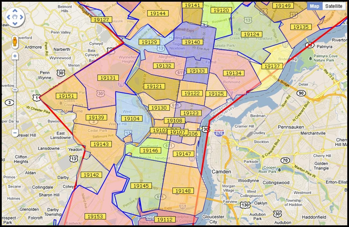 harta de mai Philadelphia