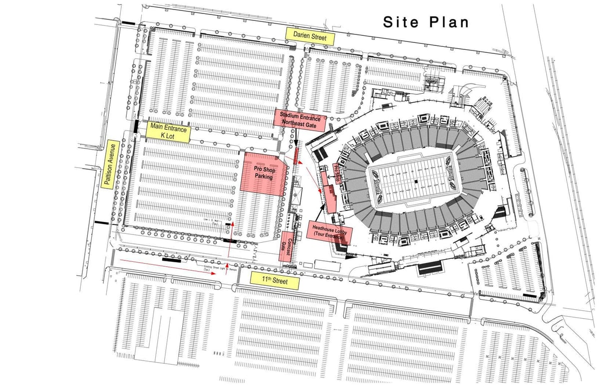 lincoln financial field parcare hartă