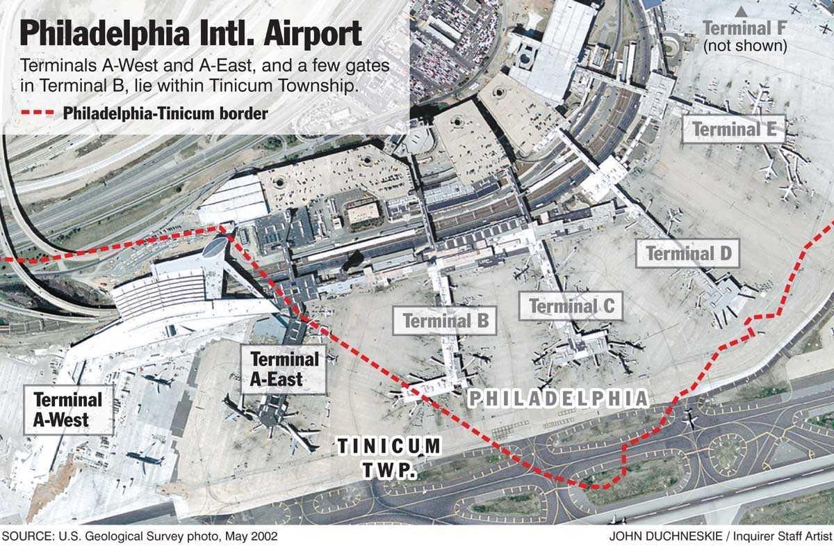 phl airport terminal hartă