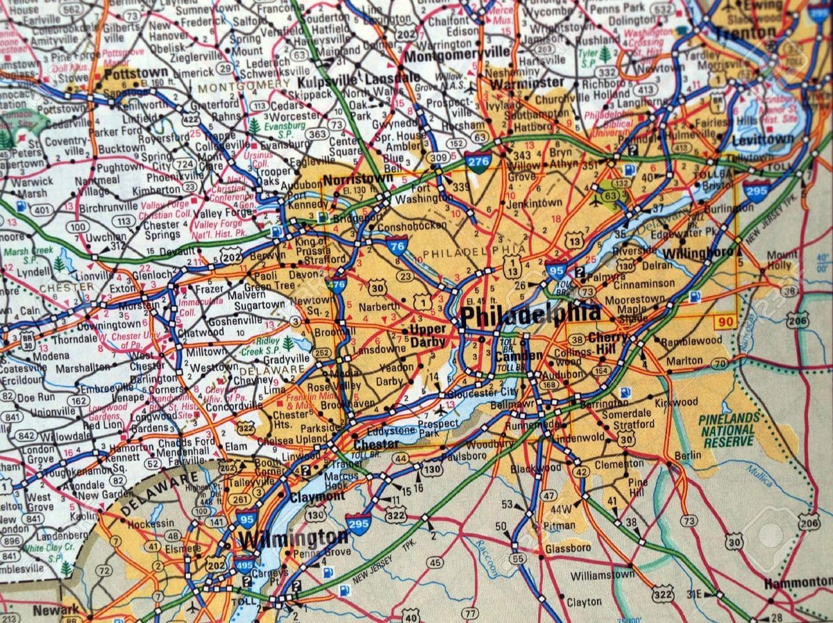 harta Philadelphia pa