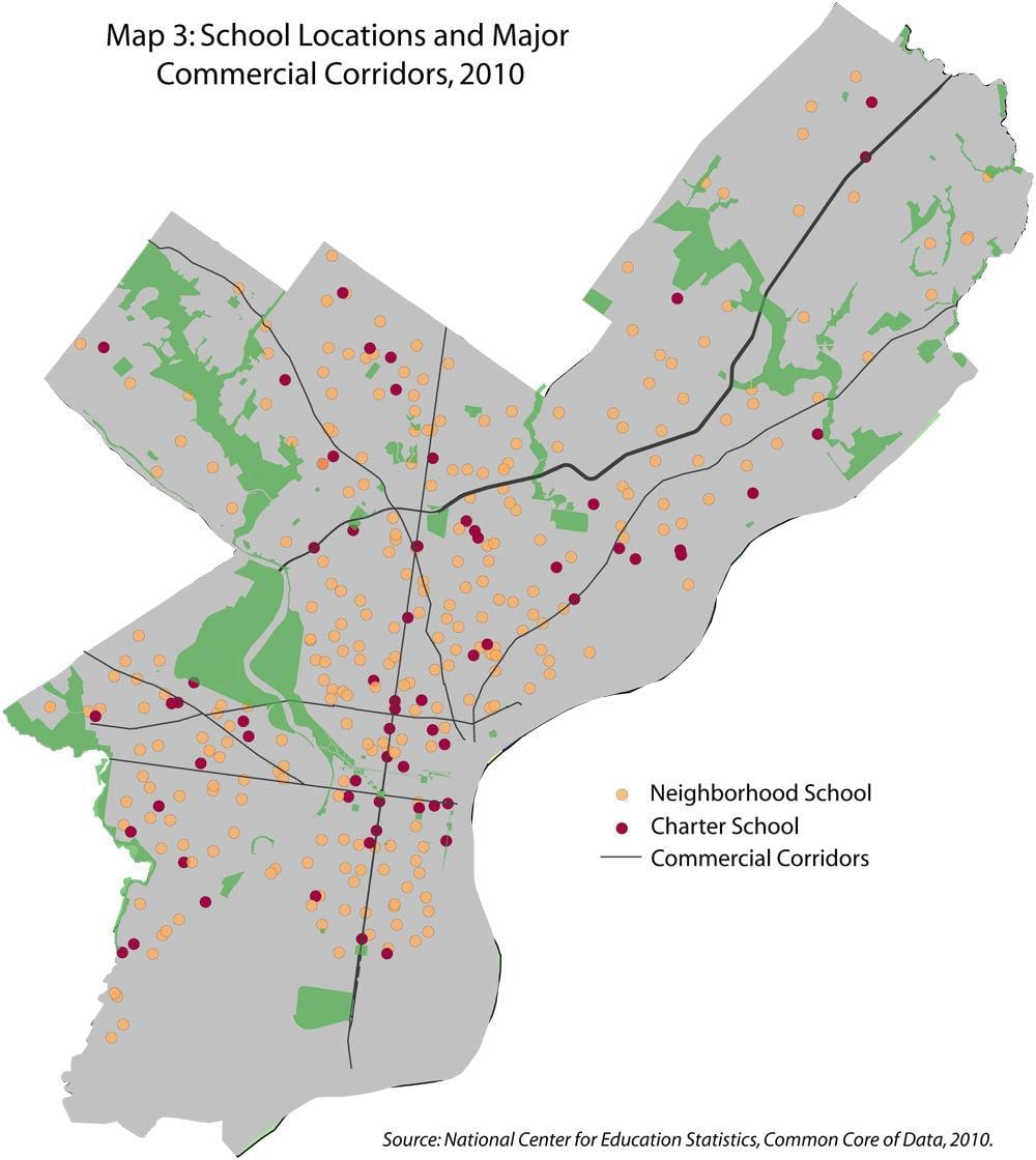 Philadelphia școala de circumscripție hartă