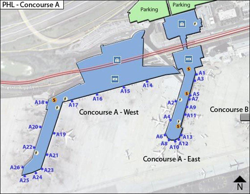harta phl aeroport