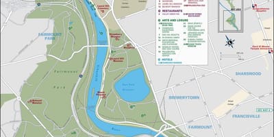 Harta fairmount park Philadelphia