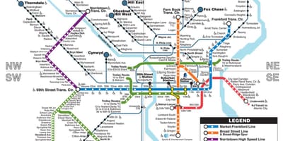 Hartă de metrou Phila