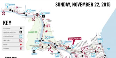 Philly maratonului hartă