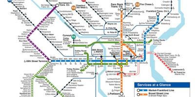 Philly metrou hartă