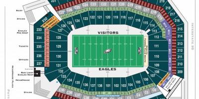 Philadelphia eagles stadion hartă